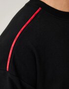 HUGO уголемена тениска мъжка с памук NOAH T-SHIRT черна 50566159
