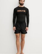 Hurley бански с дълги ръкави мъжки черен MLEU00002