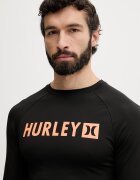 Hurley бански с дълги ръкави мъжки черен MLEU00002