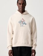 Hurley суичър с качулка мъжки с памук Outlaw Snap бежов HFA26MMFT13319