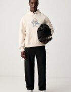 Hurley суичър с качулка мъжки с памук Outlaw Snap бежов HFA26MMFT13319