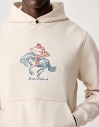 Hurley суичър с качулка мъжки с памук Outlaw Snap бежов HFA26MMFT13319