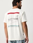Hurley тениска мъжка от памук Craft Bowl бежова MTSEUCR0006