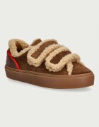 Inuikii Lila Shearling Low Velcro маратонки дамски от велур кафяви 1001.001.0561