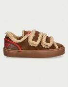 Inuikii Lila Shearling Low Velcro маратонки дамски от велур кафяви 1001.001.0561