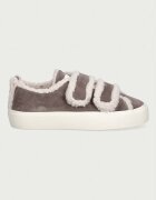 Inuikii Shearling Low Velcro маратонки дамски от велур сиви 1001.001.0231.030