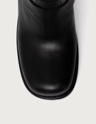 Jeffrey Campbell боти за мотоциклет дамски от кожа REFLECTION черни JC-1192-6-4