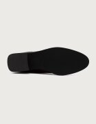 Jeffrey Campbell ботуши под коляното дамски от кожа REINING-2 кафяви JCD-275-1-13