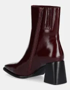 Jeffrey Campbell Кожени боти Sherpal-2l в бордо с дебел ток JC-1202-2-46