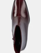 Jeffrey Campbell Кожени боти Sherpal-2l в бордо с дебел ток JC-1202-2-46