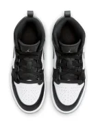 Jordan 1 Mid маратонки за деца от кожа черни DQ8424