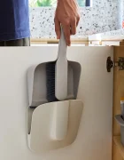 Joseph Joseph Четка и лопатка за почистване Cleantech 22 x 12 cm в бежово