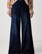 Joseph Ribkoff дънки wide leg дамски тъмносини 263901