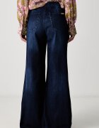 Joseph Ribkoff дънки wide leg дамски тъмносини 263901
