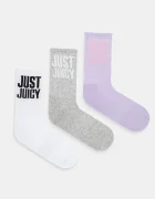 Juicy Couture Чорапи CREW SOCK 3 PACK (3 чифта)