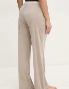 Juicy Couture Долнище на пижама VICKY RIB FLARE PANT дамско в бежово JCLAS125504