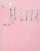 Juicy Couture суичър с цип и качулка дамски от кадифе MADISON HOODIE розов JCWA122001