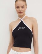 Juicy Couture Топ CONTRAST CROSS OVER HALTER TOP