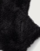 Kangol шапка тип ушанка дамска FAUX FUR KNIT BONNET черна K3792.BK001