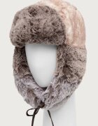 Kangol шапка тип ушанка дамска MULTI FAUX FUR TRAPPER бежова K4262ST.MT302