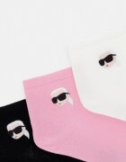 Karl Lagerfeld чорапи дамски K/IKON 3 броя розови A4W47036