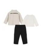 Karl Lagerfeld ежедневен комплект за бебе с памук бежов Z31484