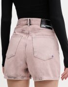 Karl Lagerfeld Jeans къс панталон дамски от деним розов B2W10072