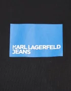 Karl Lagerfeld Jeans Памучна тениска в черно A1W17006