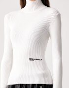 Karl Lagerfeld Jeans поло дамско с вискоза бяло B4W18001