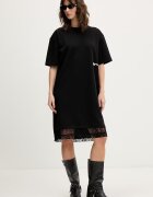 Karl Lagerfeld Jeans Рокля в черно къса с уголемена кройка B2W13068