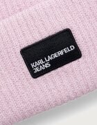 Karl Lagerfeld Jeans шапка бийни с вълна розова A4W33079