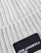 Karl Lagerfeld Jeans шапка с вълна сива A3M33115