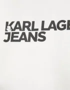 Karl Lagerfeld Jeans суичър дамски с памук бял A1W20005