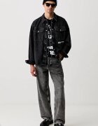 Karl Lagerfeld Jeans тениска мъжка от памук черна B3M17034