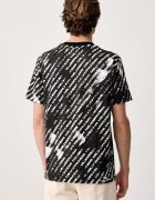 Karl Lagerfeld Jeans тениска мъжка от памук черна B4M17032
