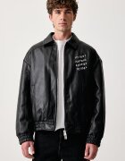 Karl Lagerfeld Jeans яке мъжко от имитация на кожа x Pietro Terzini черно B4M15056