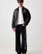 Karl Lagerfeld Jeans яке мъжко от имитация на кожа x Pietro Terzini черно B4M15056