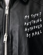 Karl Lagerfeld Jeans яке мъжко от имитация на кожа x Pietro Terzini черно B4M15056