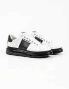 Karl Lagerfeld Kapri маратонки мъжки от кожа бели KL52684