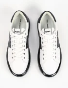 Karl Lagerfeld Kapri маратонки мъжки от кожа бели KL52684