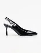 Karl Lagerfeld Кожени обувки с тънък ток SIENNA