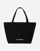 Karl Lagerfeld Памучна чанта IKON в черно A2W50027