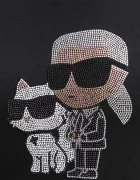 Karl Lagerfeld Памучна тениска IKON RS в черно A1W17131