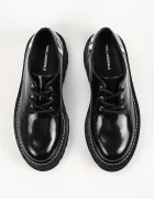 Karl Lagerfeld половинки обувки дамски от кожа Kyla черни KL43426