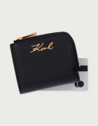 Karl Lagerfeld портфейл дамски от кожа черен B4W32002