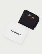 Karl Lagerfeld портфейл дамски от кожа черен B4W32002