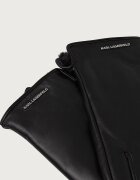 Karl Lagerfeld ръкавици дамски от кожа черни B4W33084