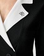 Karl Lagerfeld разкроена рокля с вискоза черна B3W13038