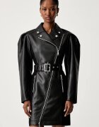 Karl Lagerfeld рокля черна с изчистена шарка B3W13001