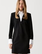 Karl Lagerfeld рокля черна с изчистена шарка B3W13043
